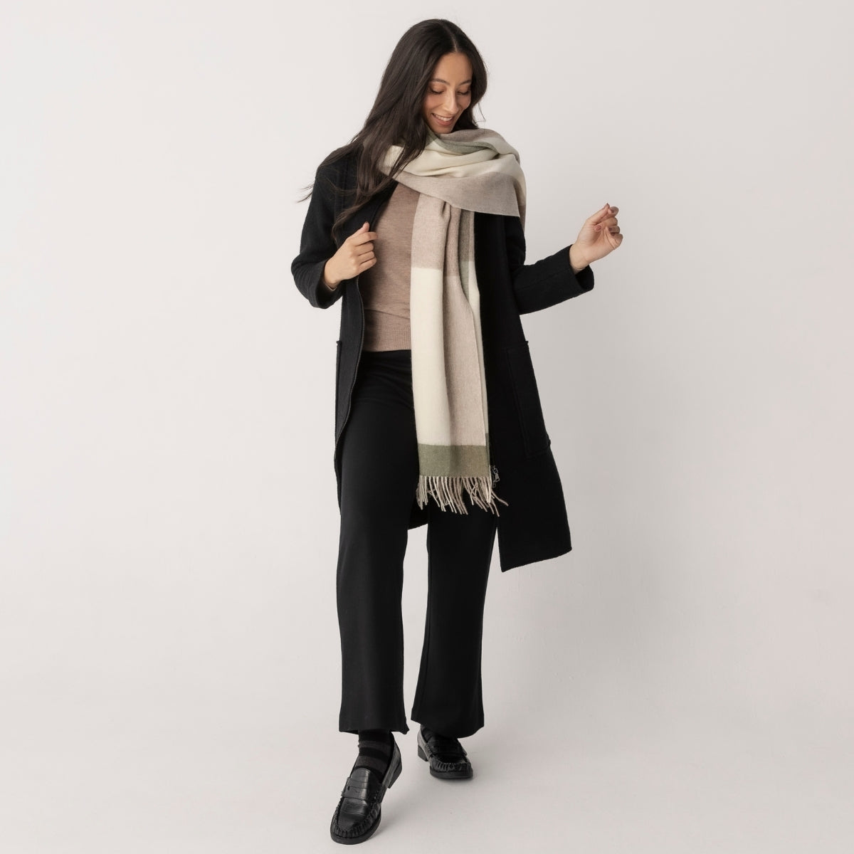 Straight Leg Wool Pants