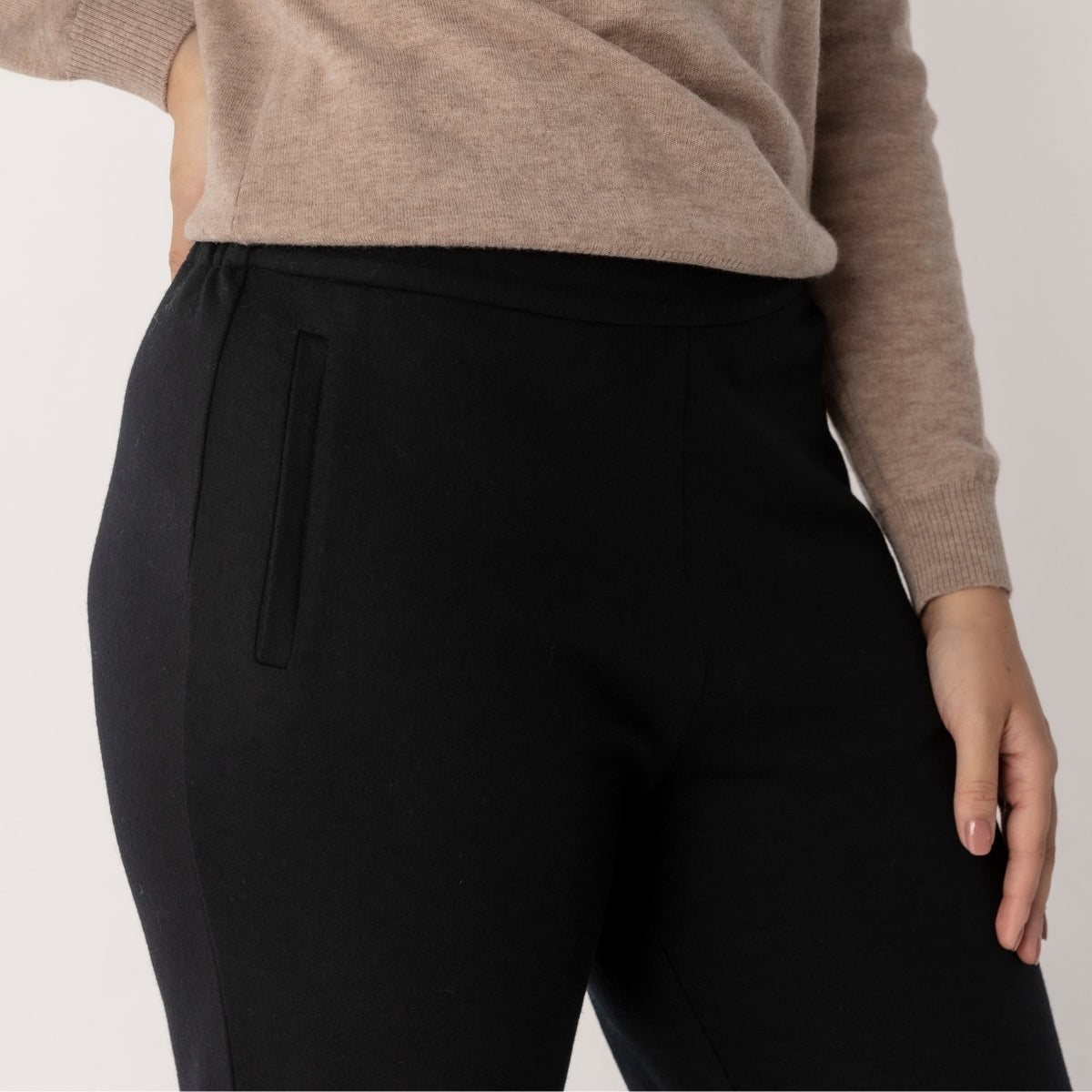 Straight Leg Wool Pants