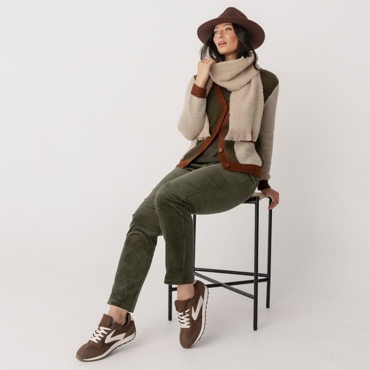 Straight Leg Corduroy 4-Pocket Pants
