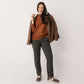 Straight Leg Jacquard Zip Detail Houndstooth Pants