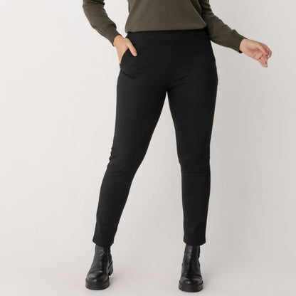 Slim Leg Jacquard Zip Detail Pants