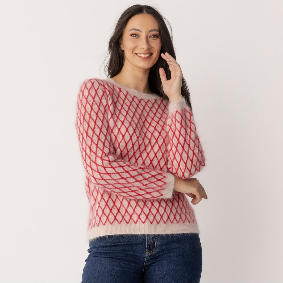 Angora Lattice Sweater