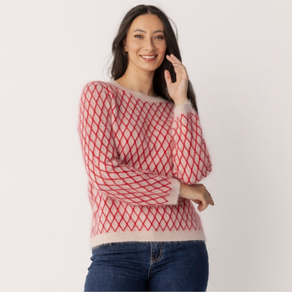 Angora Lattice Sweater