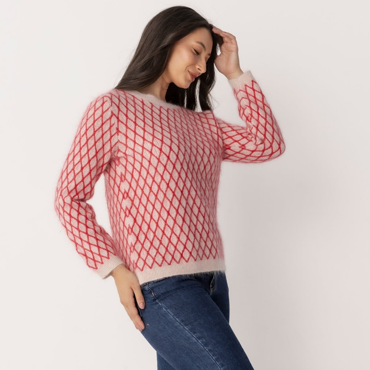 Angora Lattice Sweater