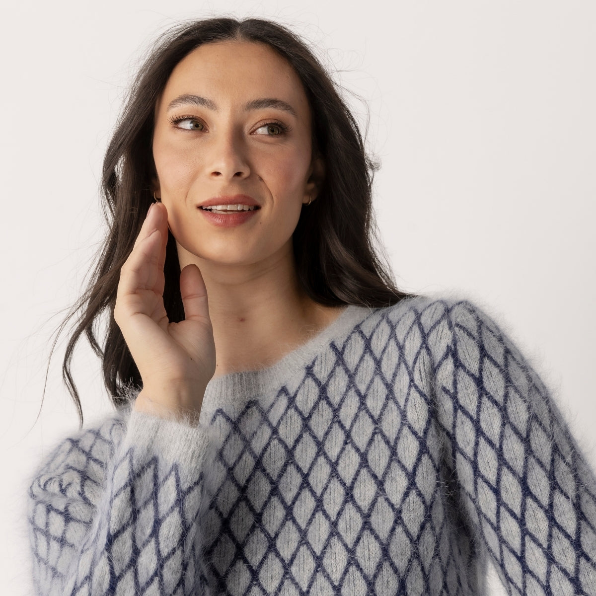 Angora Lattice Sweater