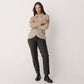 Moss Stitch Cowl Neck Jumper