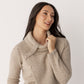 Moss Stitch Cowl Neck Jumper