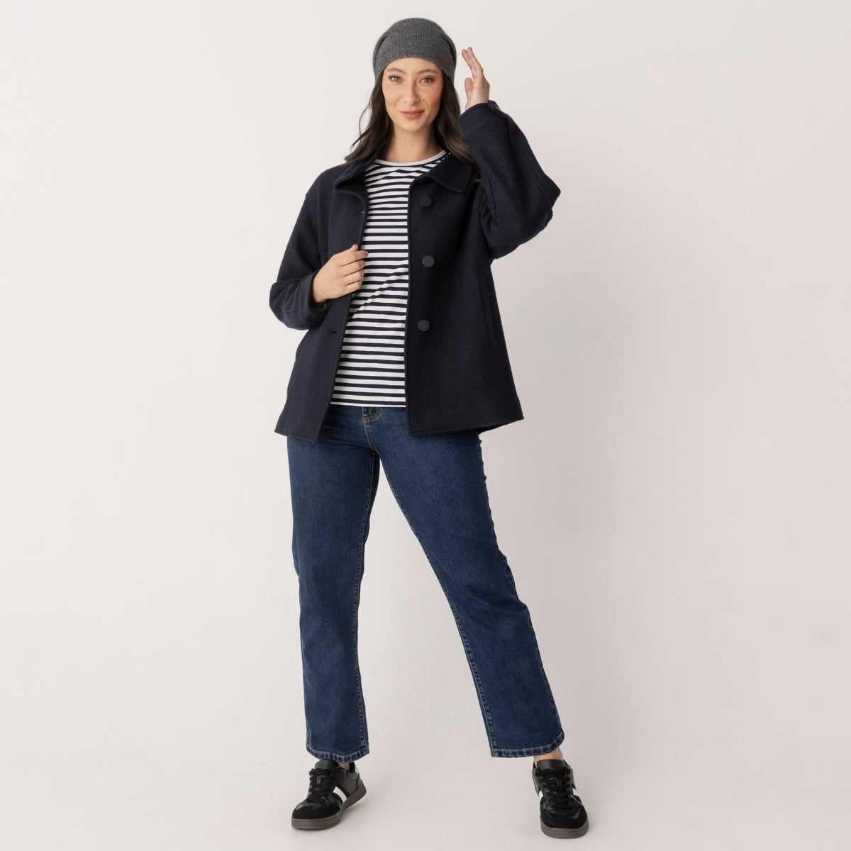 Cotton Jersey Striped Top