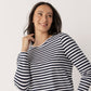 Cotton Jersey Striped Top