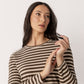 Cotton Jersey Striped Top
