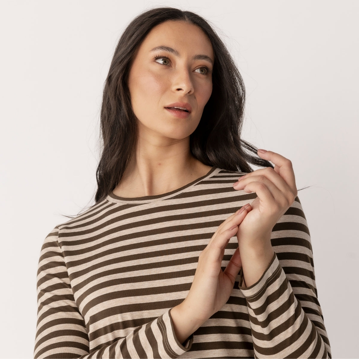 Cotton Jersey Striped Top