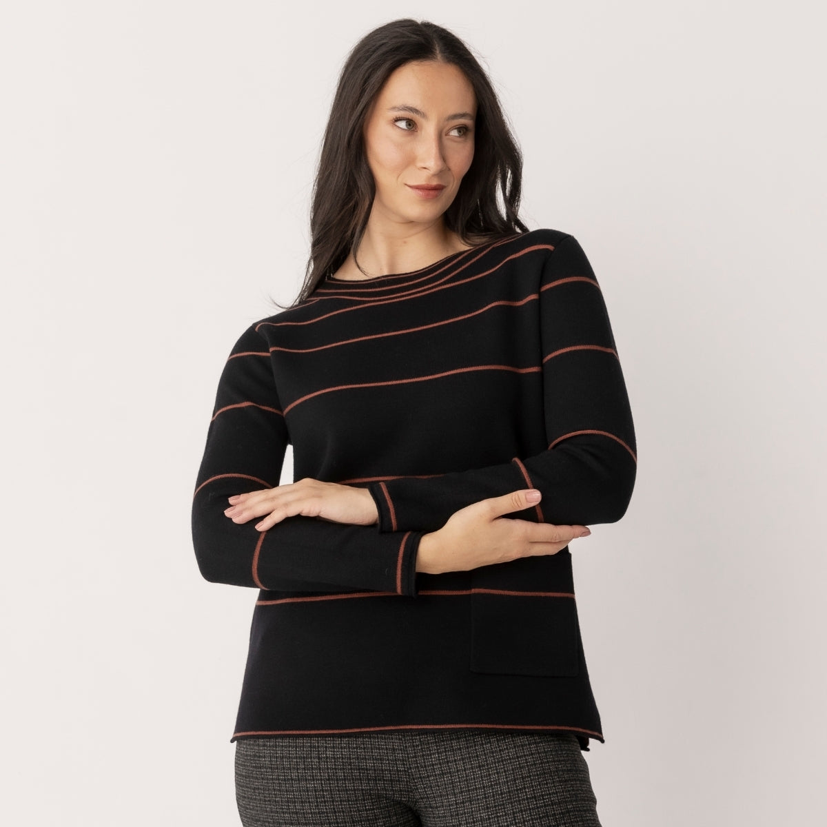 Striped Jumper with Pocket