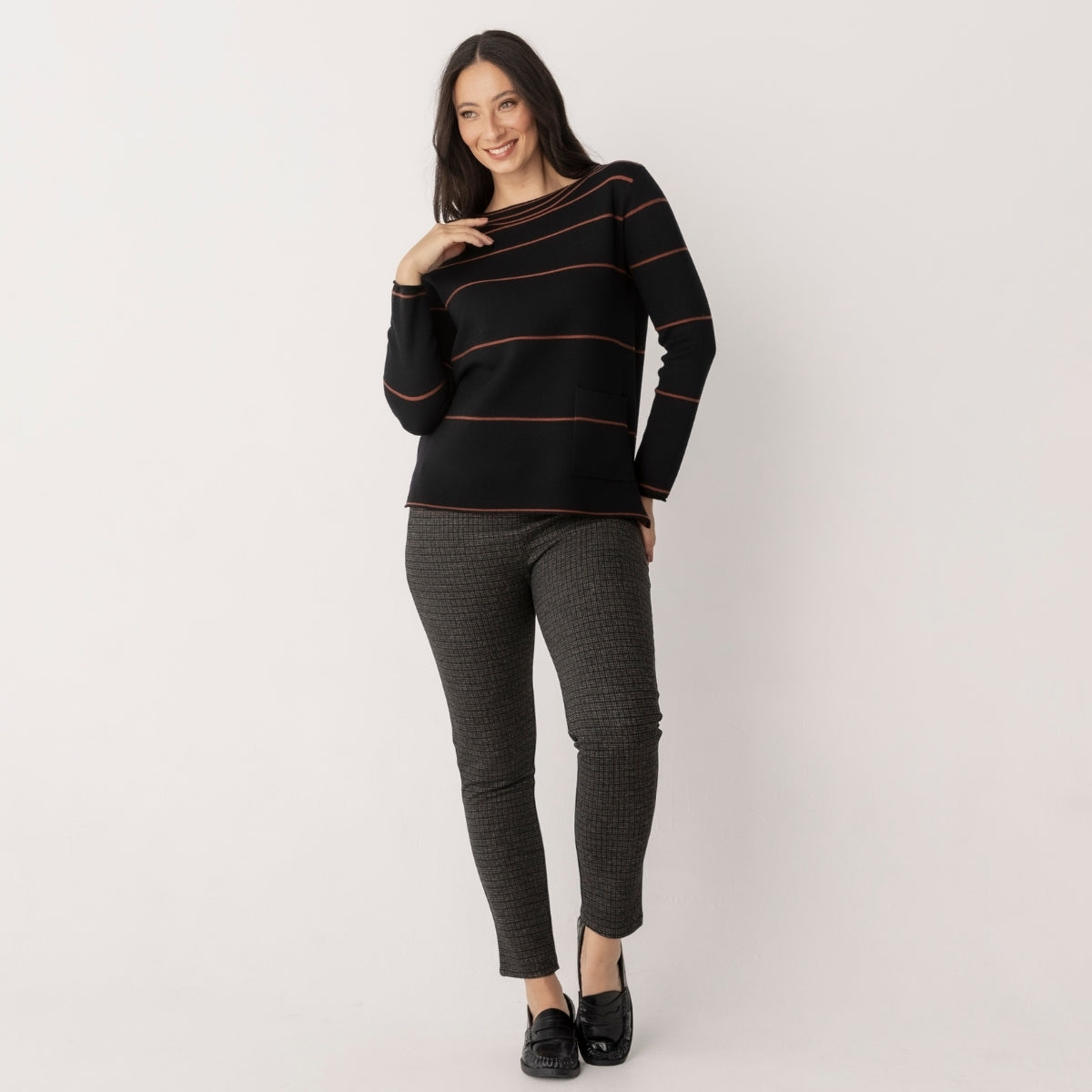 Striped Jumper with Pocket