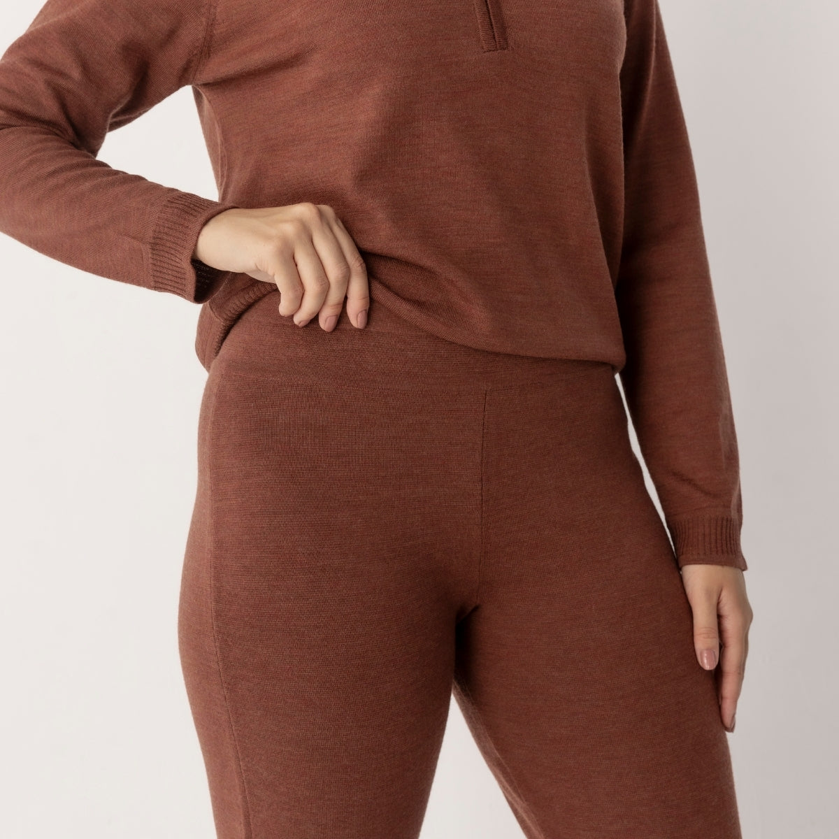 Wool Milano Wide Leg Pants