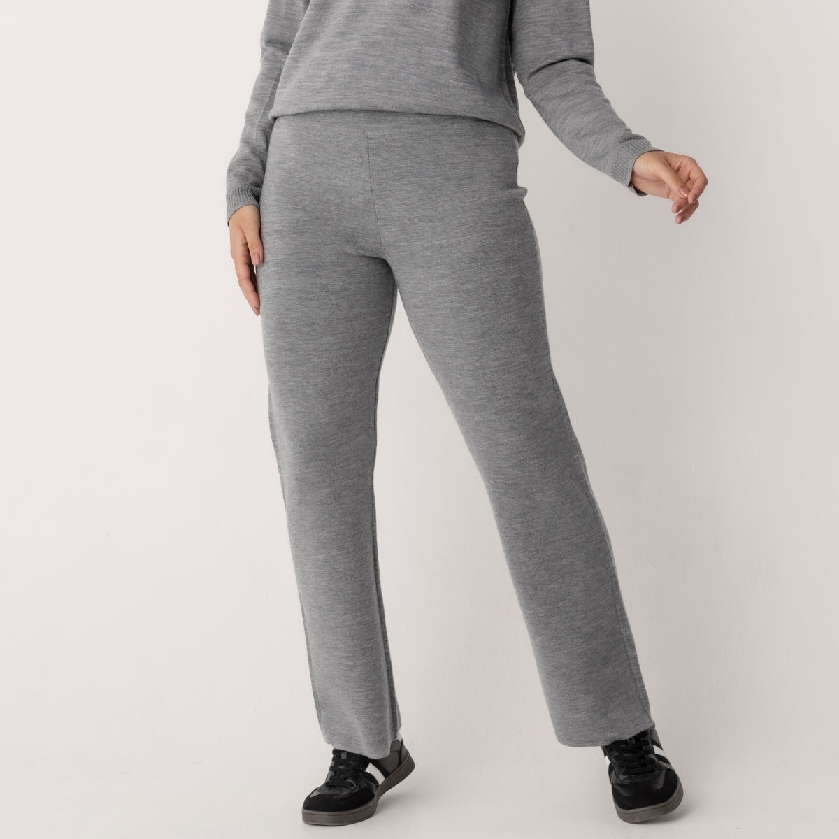 Wool Milano Wide Leg Pants