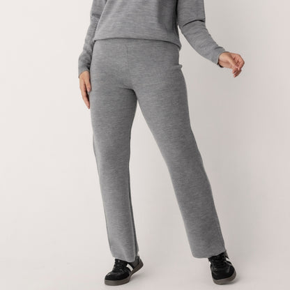 Wool Milano Wide Leg Pants
