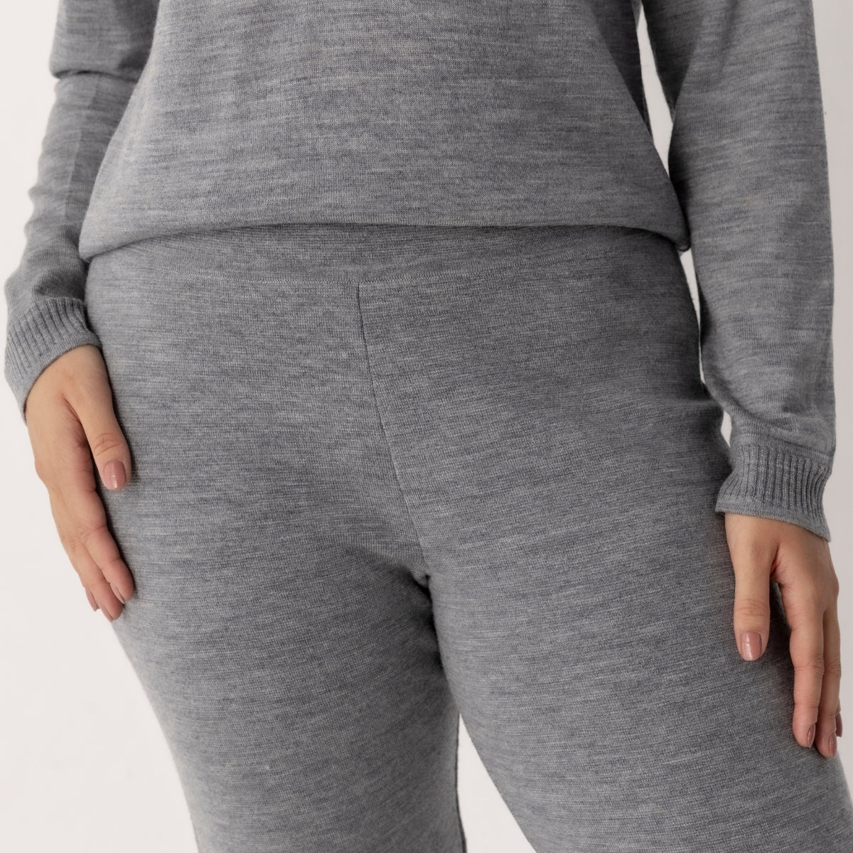 Wool Milano Wide Leg Pants