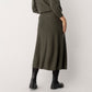 Wool Cashmere Flared Skirt