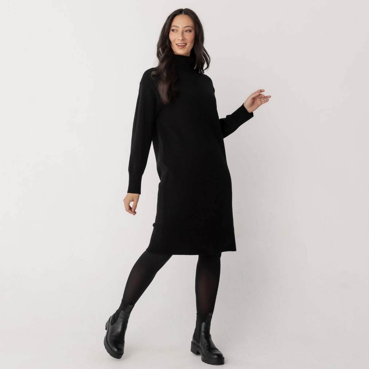 Wool Cashmere Jumper Dress