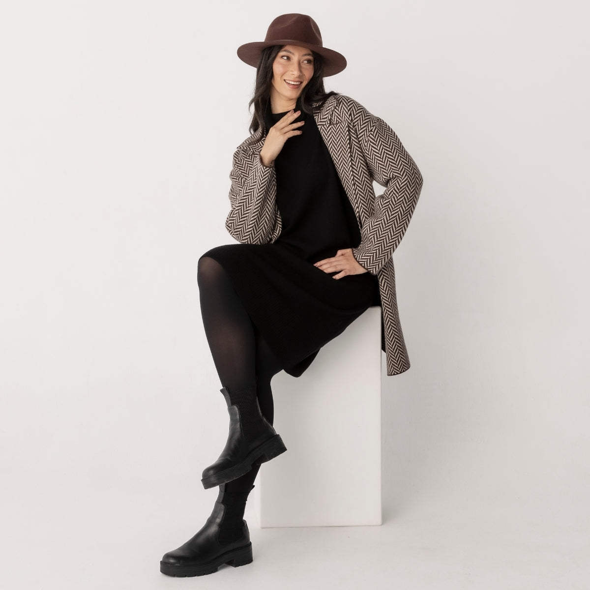 Wool Cashmere Jumper Dress