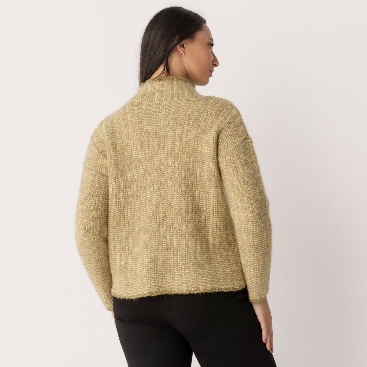 Alpaca Blend Links Stripe Jumper