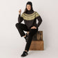 Wool Cashmere Fair Isle Turtle Neck Jumper