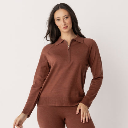 Wool Quarter Zip Jumper