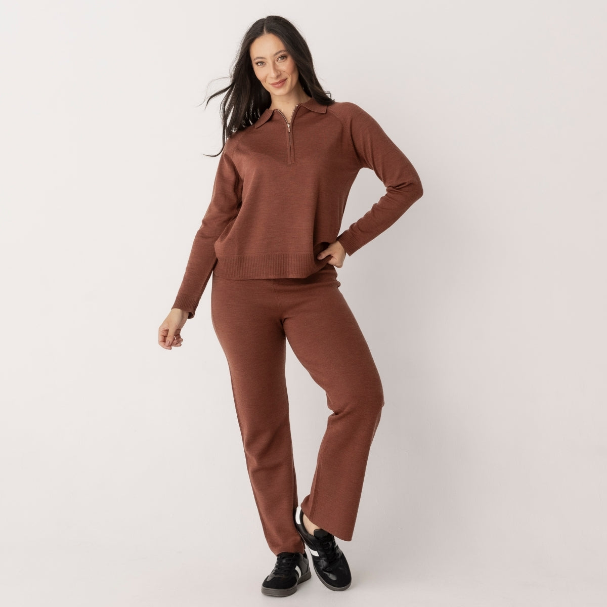 Wool Quarter Zip Jumper