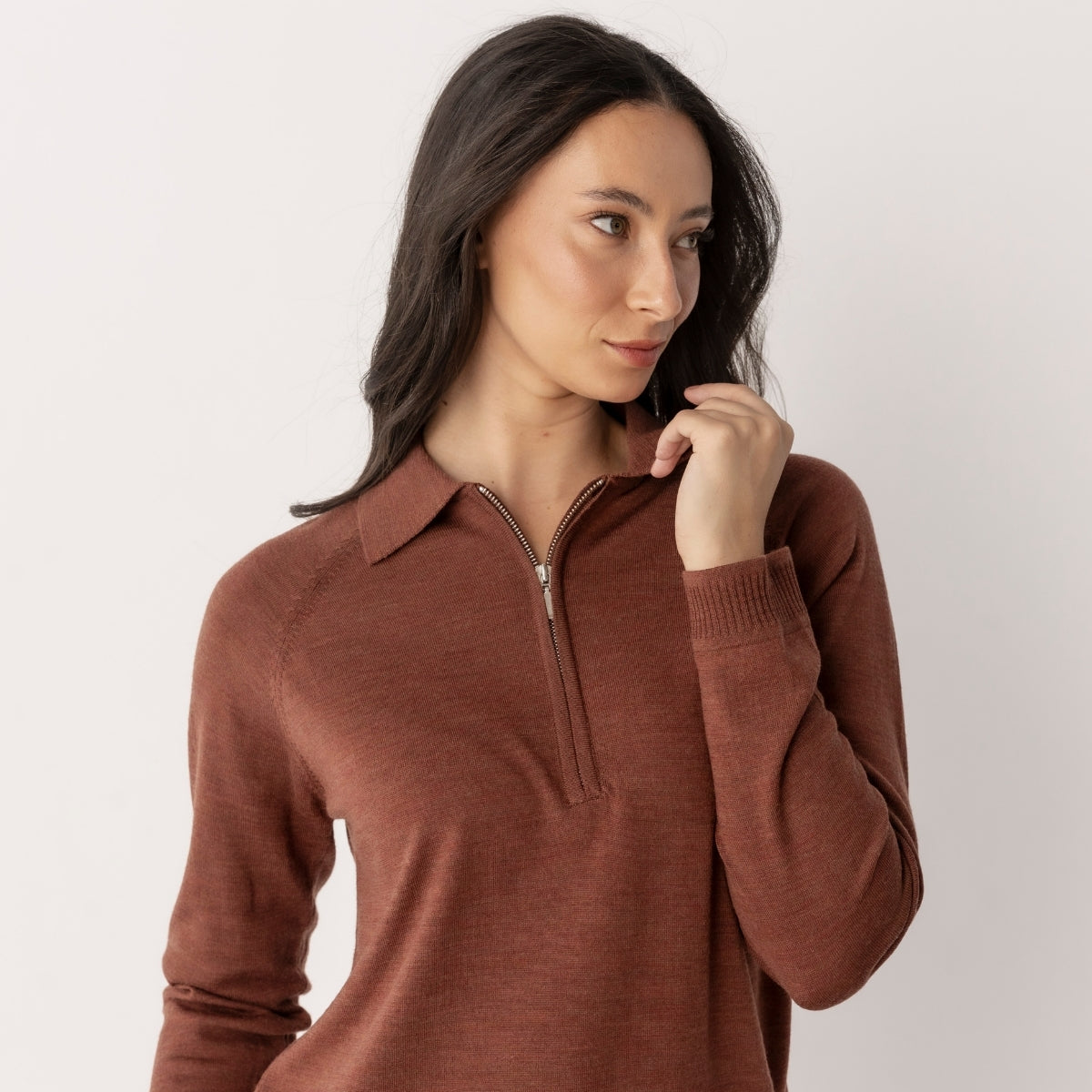 Wool Quarter Zip Jumper