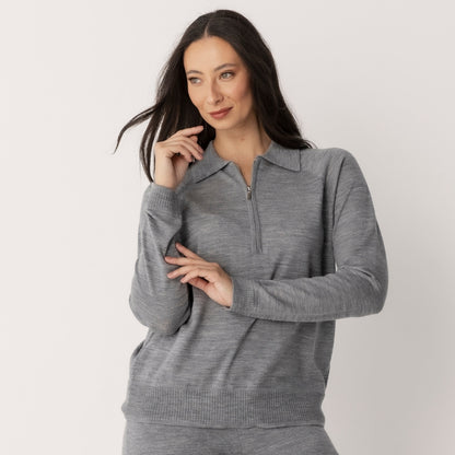 Wool Quarter Zip Jumper