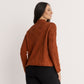Wool Cotton Chevron Cable Jumper