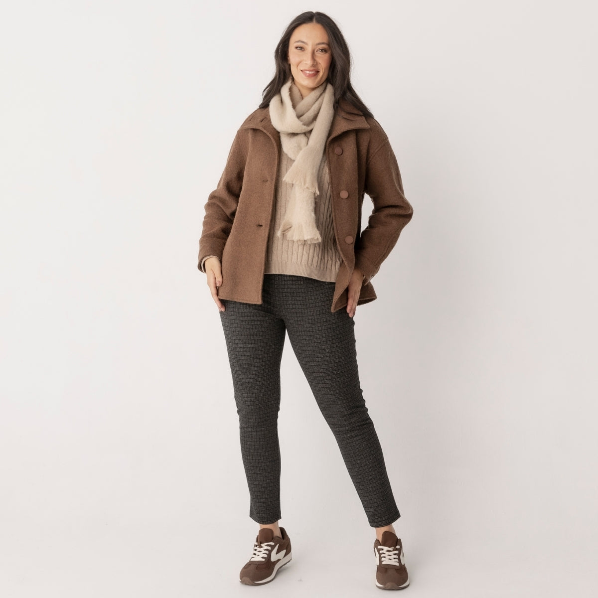 Wool Cotton Cable Jumper