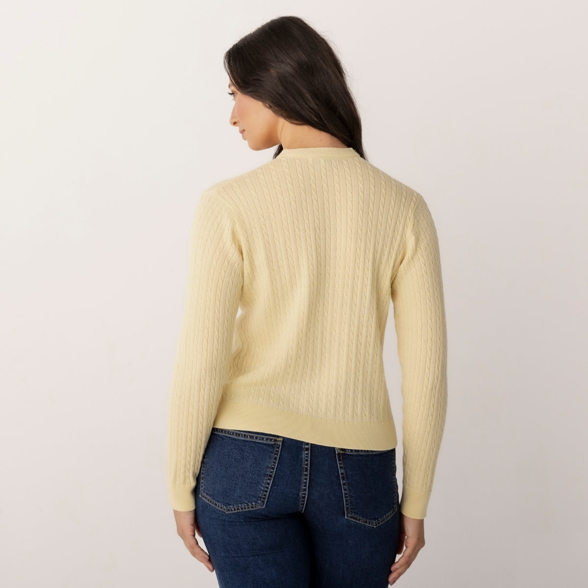 Wool Cable Cardigan
