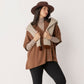 Wool Blend Button Through Poncho