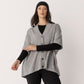 Wool Blend Button Through Poncho