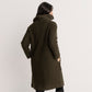 Boiled Wool Viscose Zip Coat