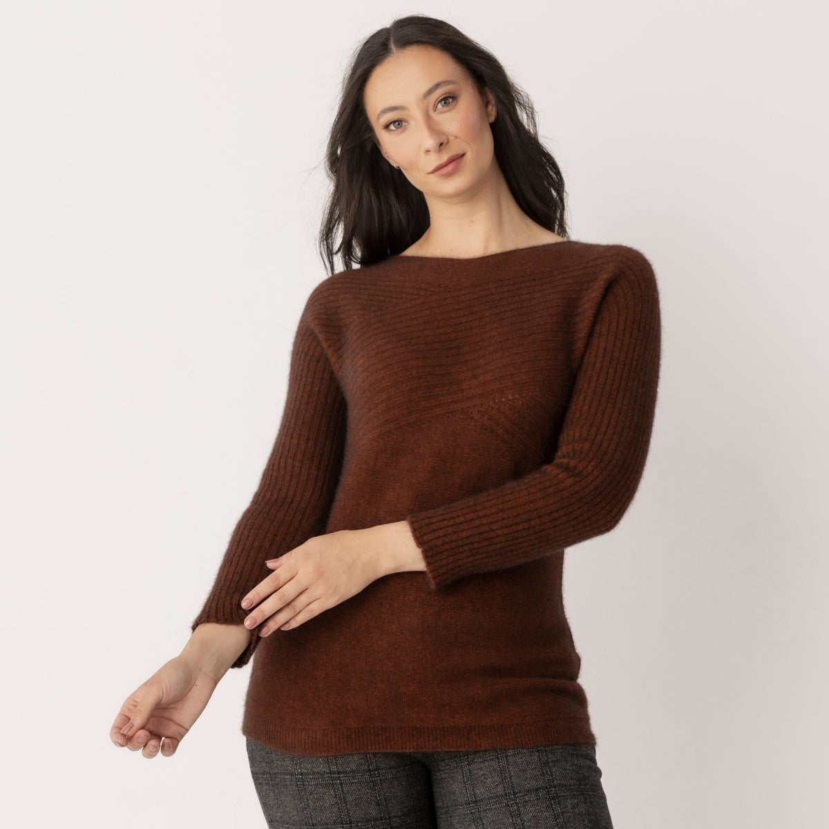 Possum Crossover Knit Jumper