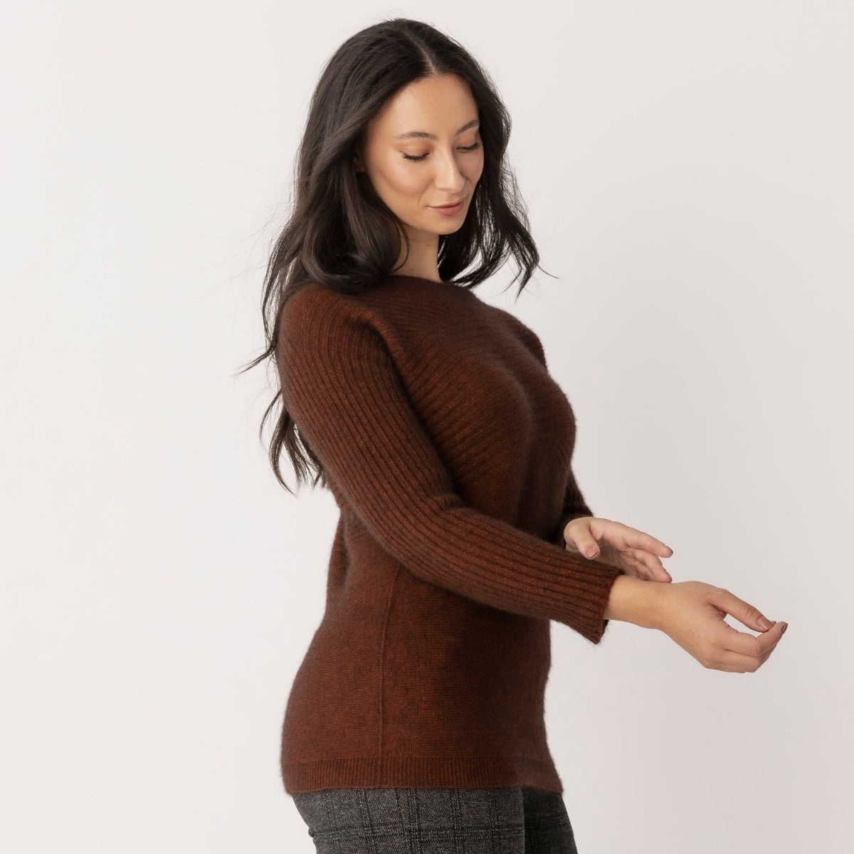 Possum Crossover Knit Jumper