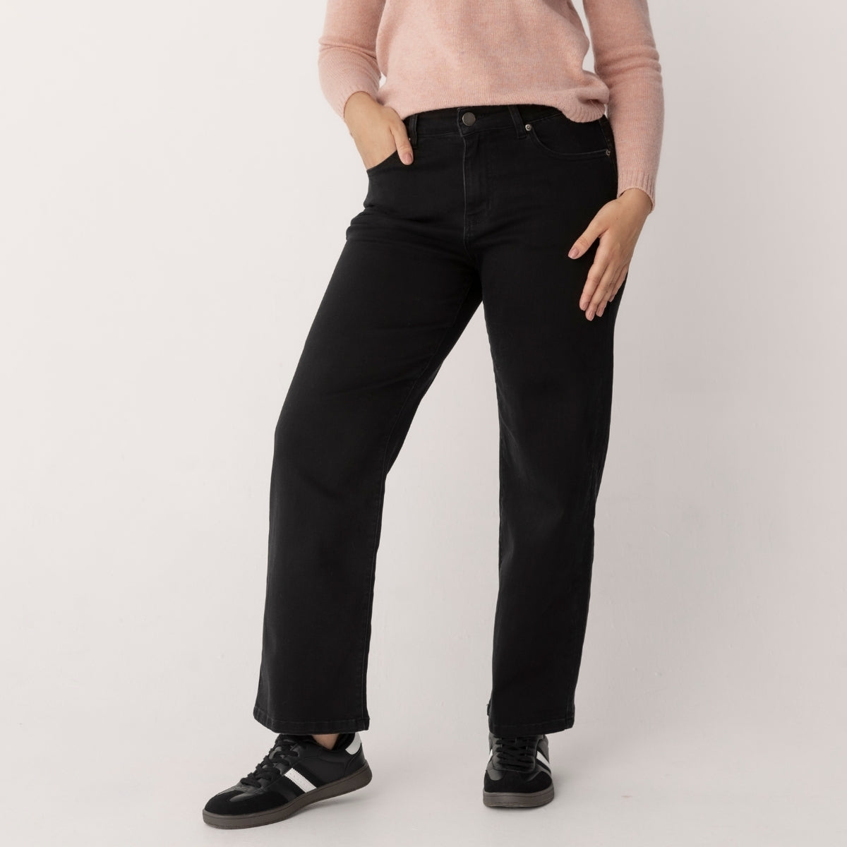 Ann 5 Pocket Denim Pants Wide Leg