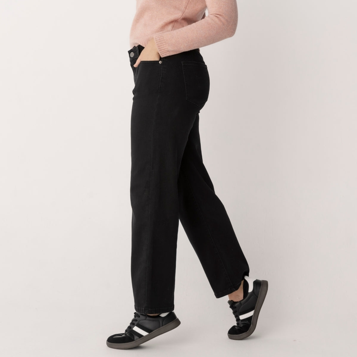 Ann 5 Pocket Denim Pants Wide Leg
