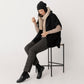 Wool Cashmere Blend Button Through Cape