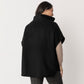 Wool Cashmere Blend Button Through Cape
