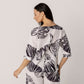 Linen Tencel Printed 3/4 Sleeve Top