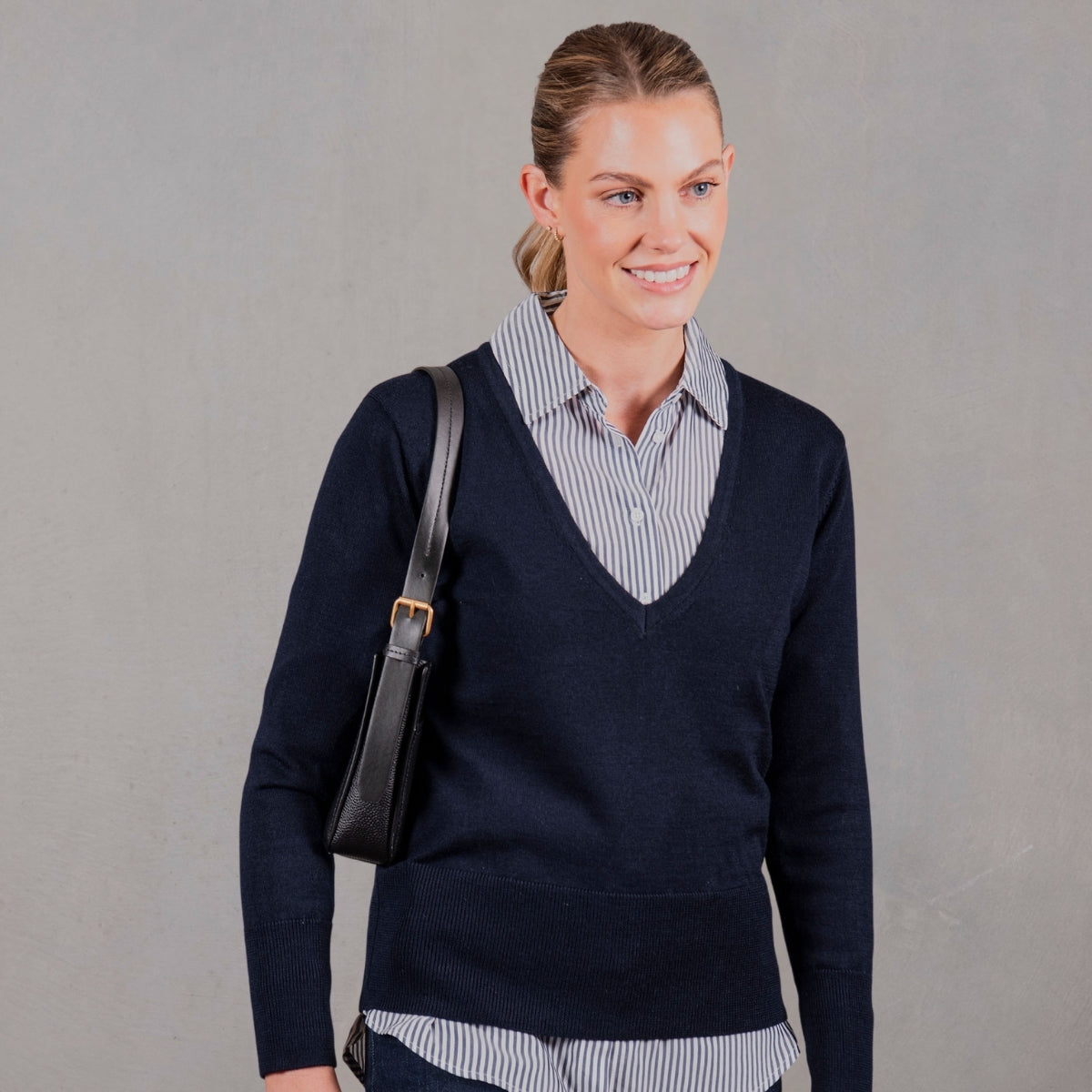 Women's Deep V-Neck Jumper