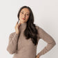 Wool Cashmere Roll Neck Jumper