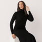 Wool Cashmere Roll Neck Jumper