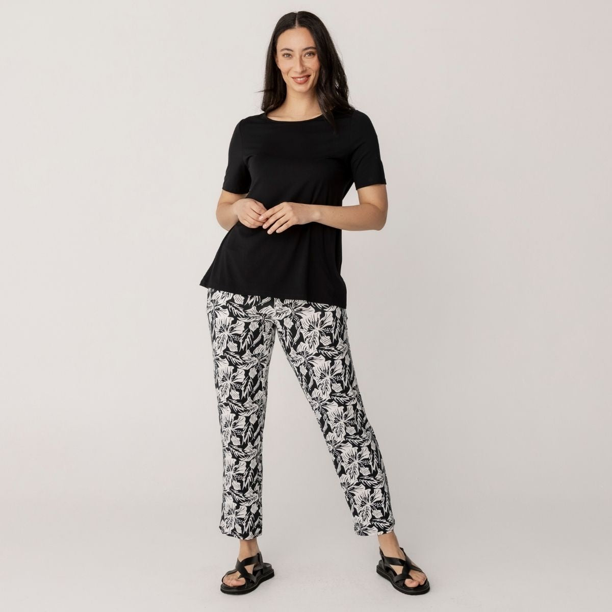 Bamboo Relaxed Pants 7/8