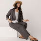 Open 3/4 Sleeve Linen Jacket