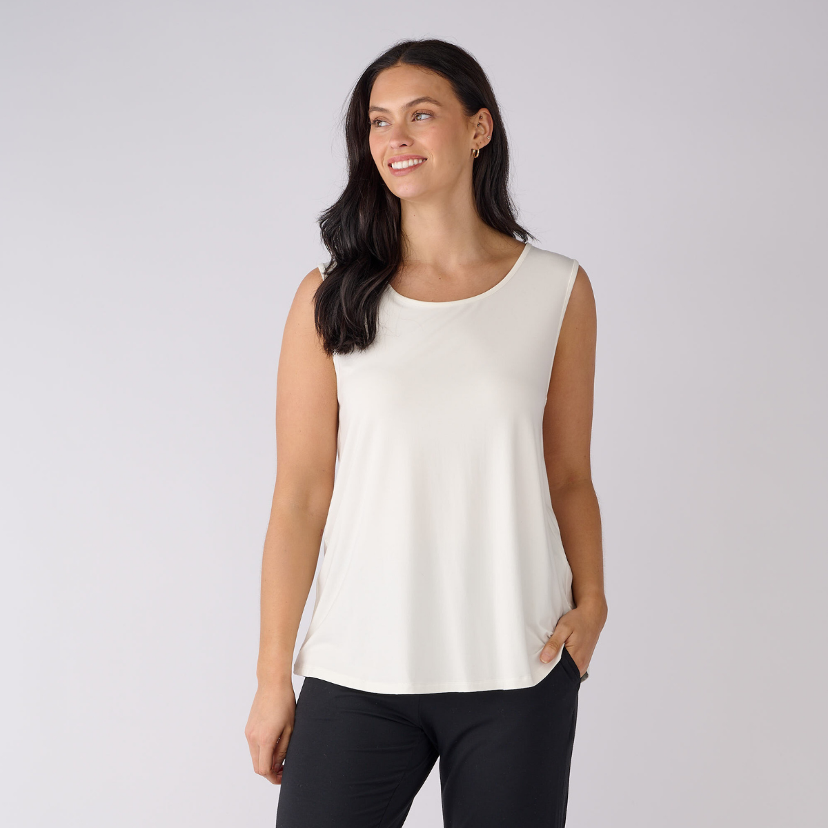 Bamboo Crew Neck Tank Top