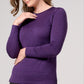 Emily Long Sleeve Merino Wool Crew Neck Top